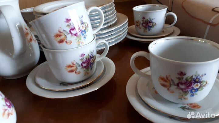 Немецкий кофейный сервиз Kahla, времён СССР