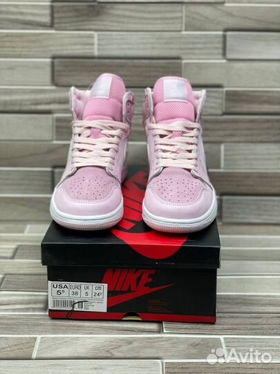 Кроссовки Air Jordan 1 Digital Pink (36-40)