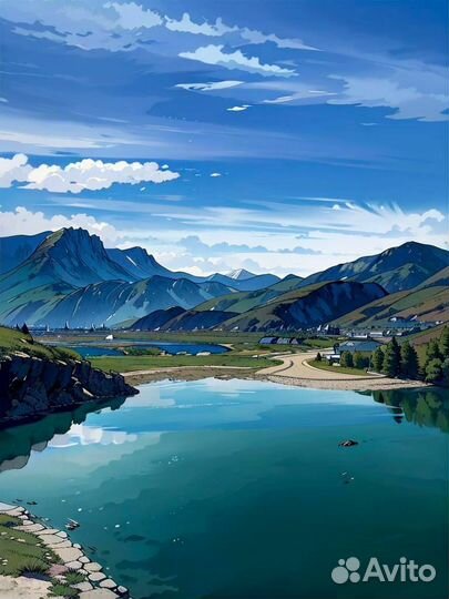 Ретушь фото / арт в стиле аниме / эльфы