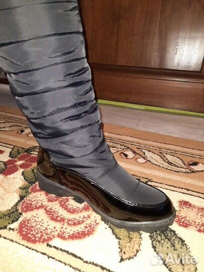 Зимние сапоги ботфорты