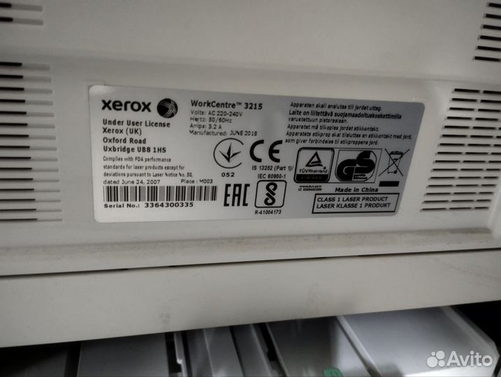 Мфу Xerox WorkCentre 3215 принтер/сканер/копир