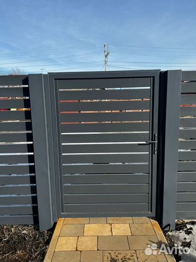 Заборы из ламелей