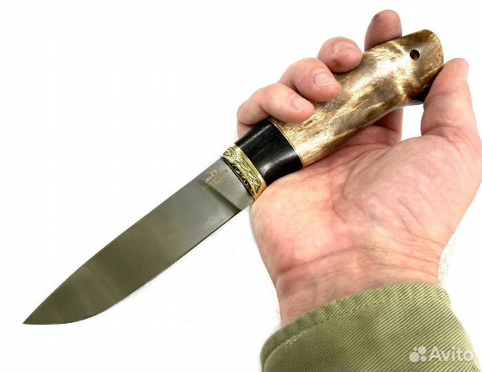 Нож Скиф, Х12мф, карельская береза, граб