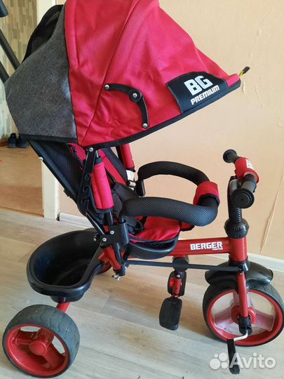 Велосипед с ручкой, коляска-велосипед