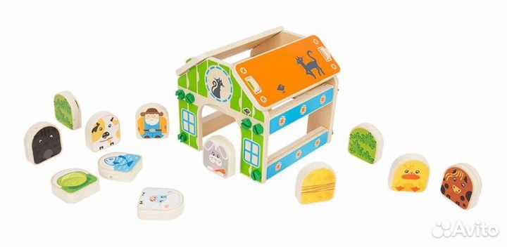 Игровой набор из дерева 