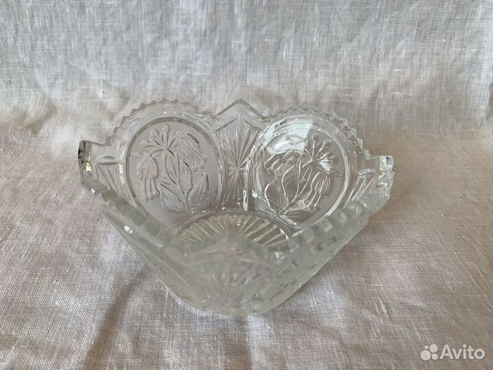 Салатница хрустальная СССР