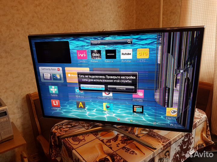 Samsung UE32ES6557U,UE40ES6547U разбитые матрицы