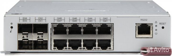 Модуль Supermicro MBM-GEM-004 - MicroBlade Broadcom Switch 40x 1Gbps internal; 4x 10Gbps (SFP+) and