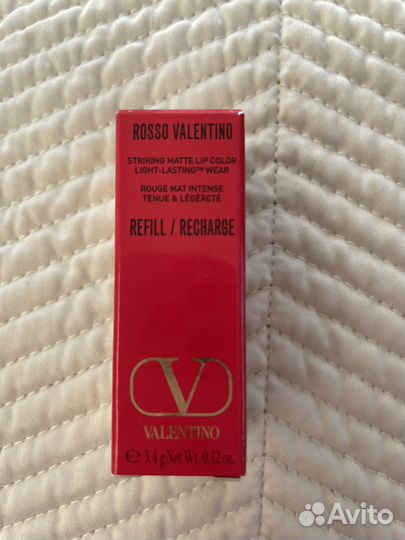 Помада valentino rosso (рефил )матовая. Оригинал