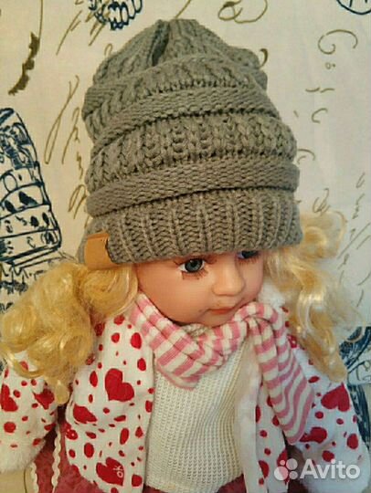 Шапка трикотаж детская новая