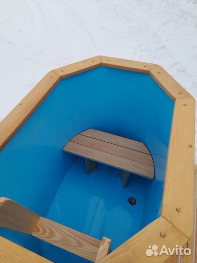 Купель овальная с композитной вставкой