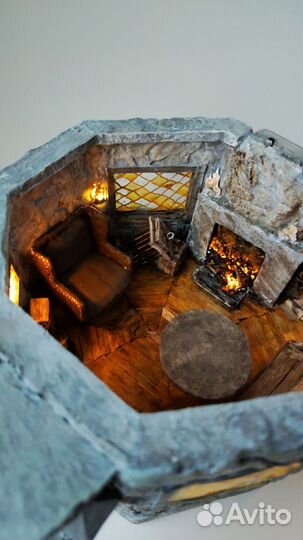 Миниатюра Домик Хагрида Ночник