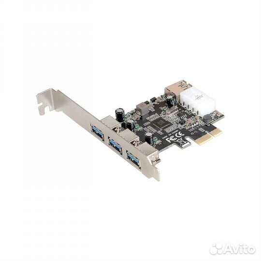 Контроллер ExeGate EXE-367 (PCI-E x1 v2.0, 3*USB3