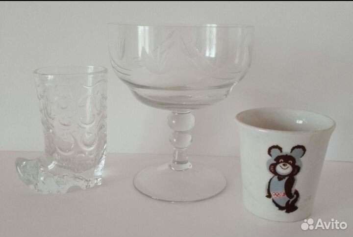 Хрусталь СССР. Бокалы для шампанского