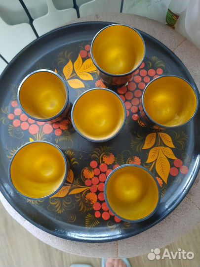 Набор посуды хохлома