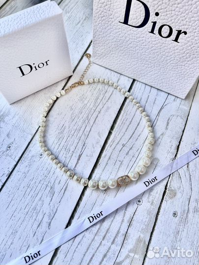 Колье чокер dior