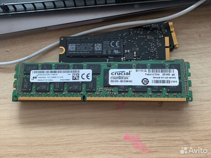 Оперативная память 16GB ddr3-1866 для mac pro 6.1