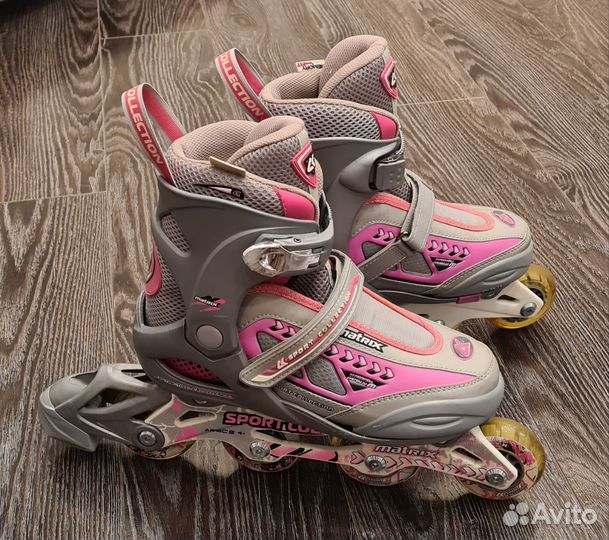 Коньки роликовые раздвижные 35-38