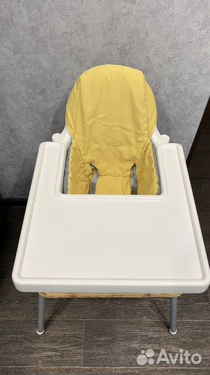 Стульчик для кормления IKEA antilop с подножкой