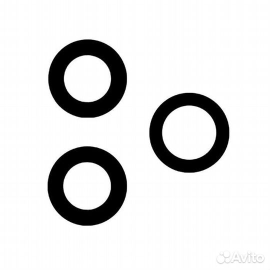 Стекло камеры для iPhone 12 Pro Max (черный) в сбо