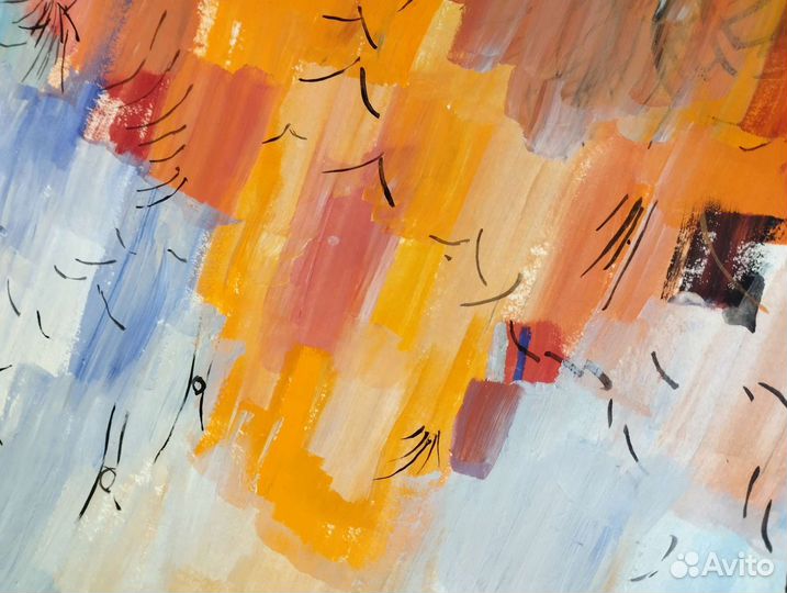 Картина интерьерная абстракция живопись