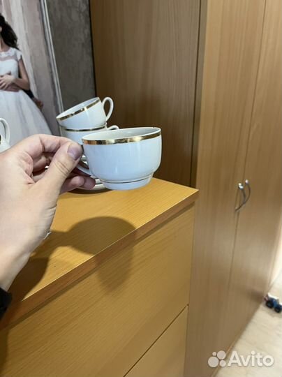 Кофейный фарфоровый сервиз СССР