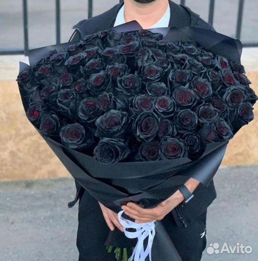 Чёрные розы Букеты доставка