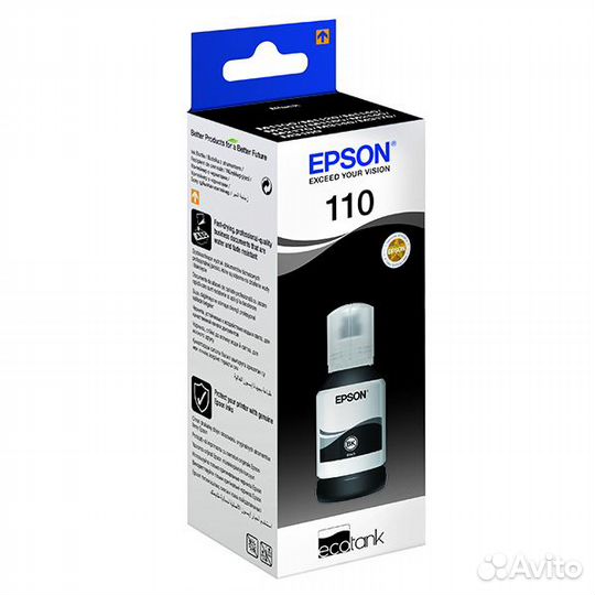 Чернила Epson 110 C13T03P14A (черные)