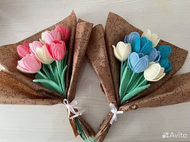 Вязаные тюльпаны