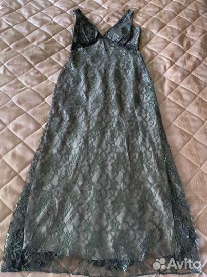 Платье вечернее длинное - гипюр