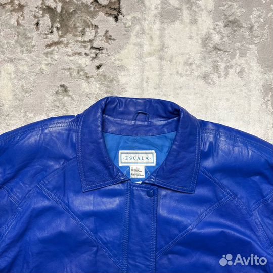 Винтажная кожаная куртка Escala - L