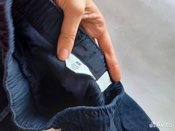 Вельветовые джоггеры на мальчика 128 H&M