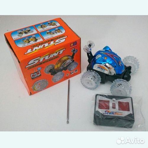 Машинка перевертыш Dasher П/У (свет,муз)