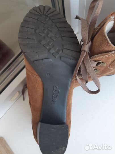 Ботильоны натуральный замша 37