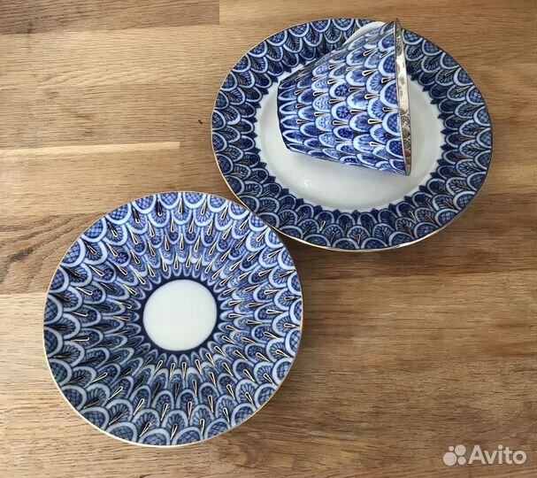 Чайное трио Незабудки лфз СССР