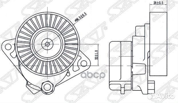 Натяжитель приводного ремня mercedes C/E/G/M/S