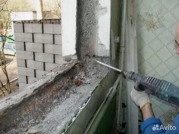 Демонтажи, Снос стен, Вывоз мусора