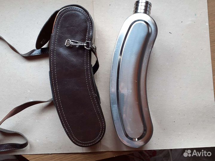 Фляга походная, нержавейка 0,5л