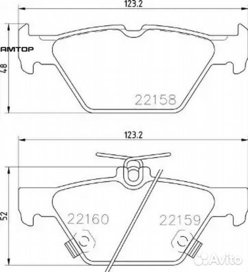 Brembo P78026 Колодки торм.задн
