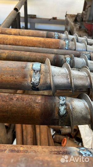 Винтовые сваи с монтажом