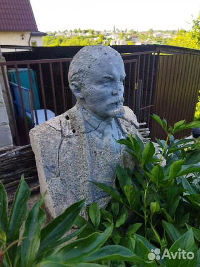 Бюст Ленина гипс