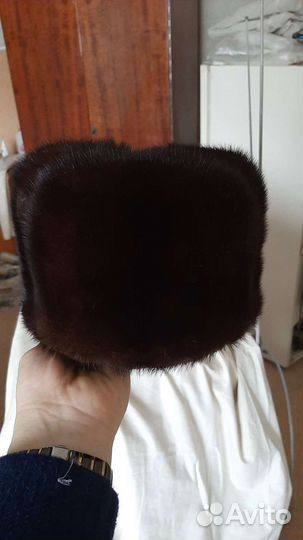 Норковая шапка мужская