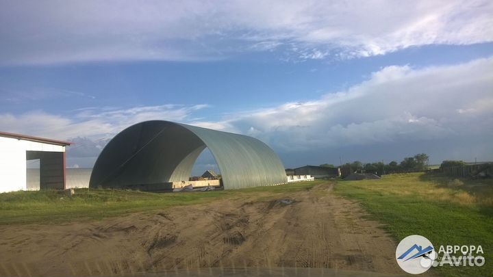 Бескаркасный ангар