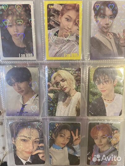 Карты stray kids, NCT,bts, TXT