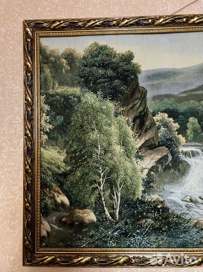 Картина гобеленовая в раме большая