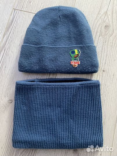 Комплект шапка и снуд для мальчика