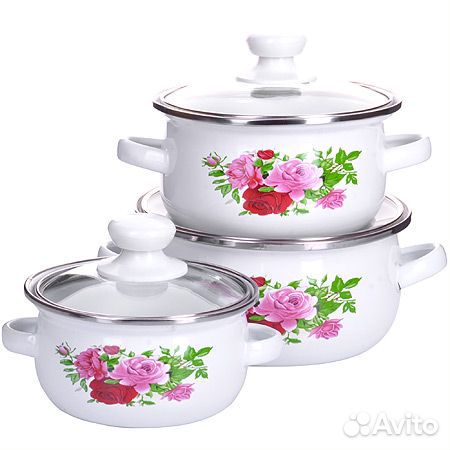 Набор кастрюль Mayer & Boch 30543 эмаль 6пр