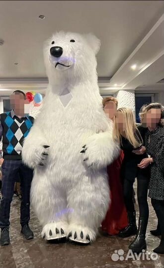 Ростовая кукла белый медведь