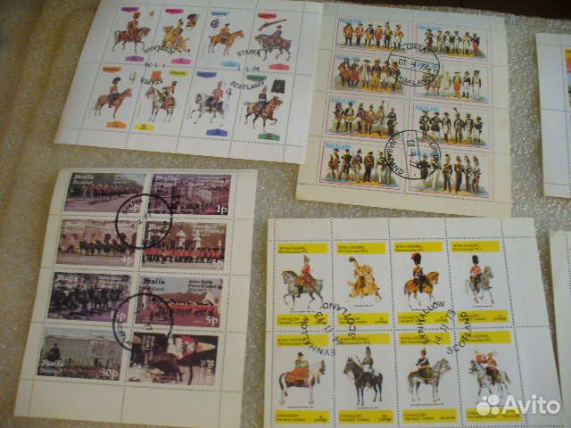 Армия.война.солдаты.воины.-6 листов марок
