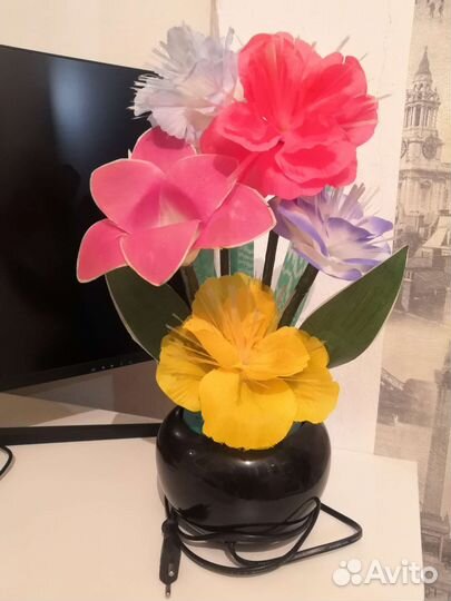 Светильник Цветы оптико-волоконный